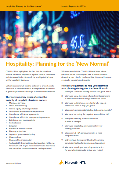 Hospitality: Planning for the ‘New Normal’